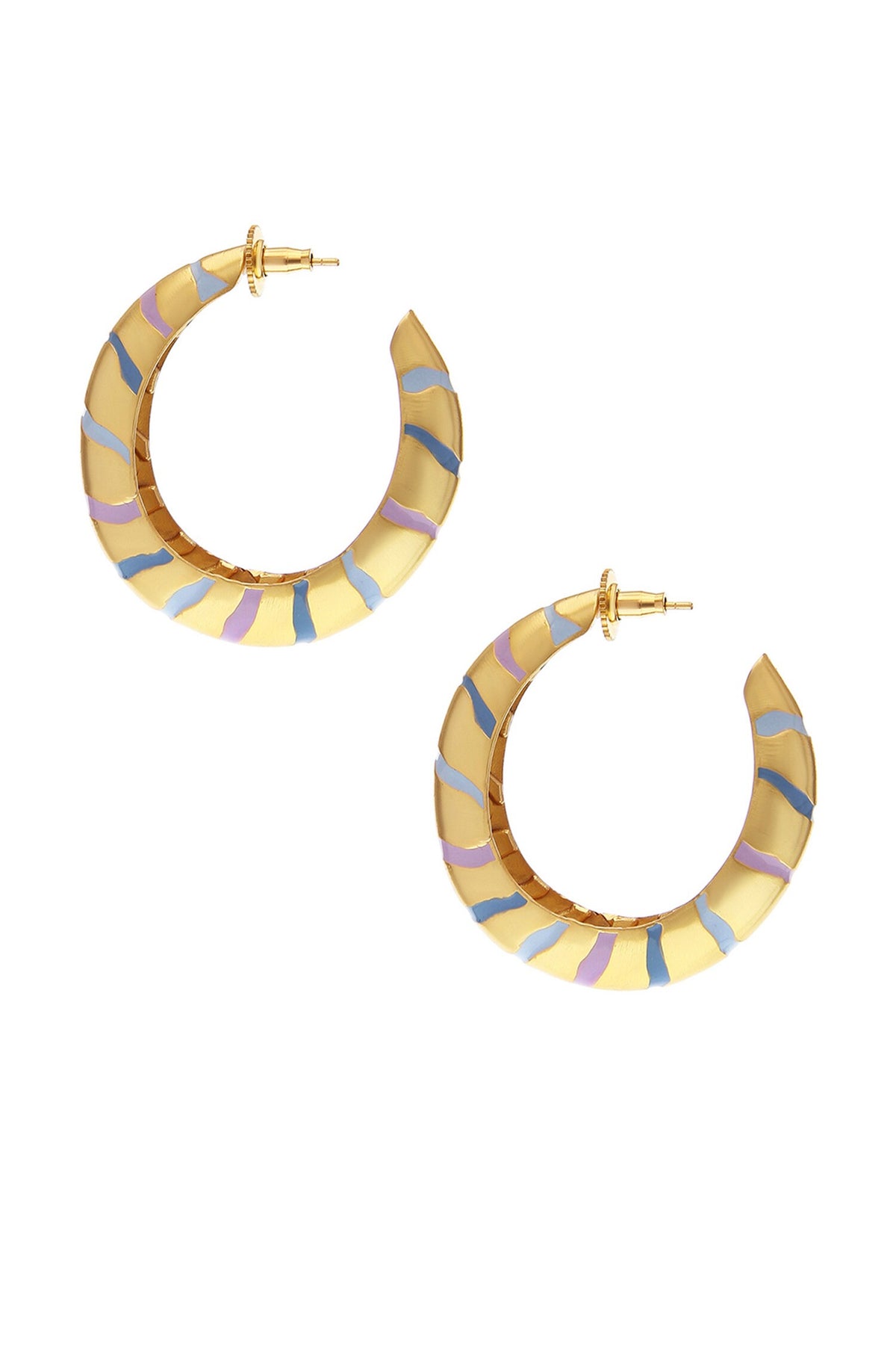 Lucia Enamelled Hoops 