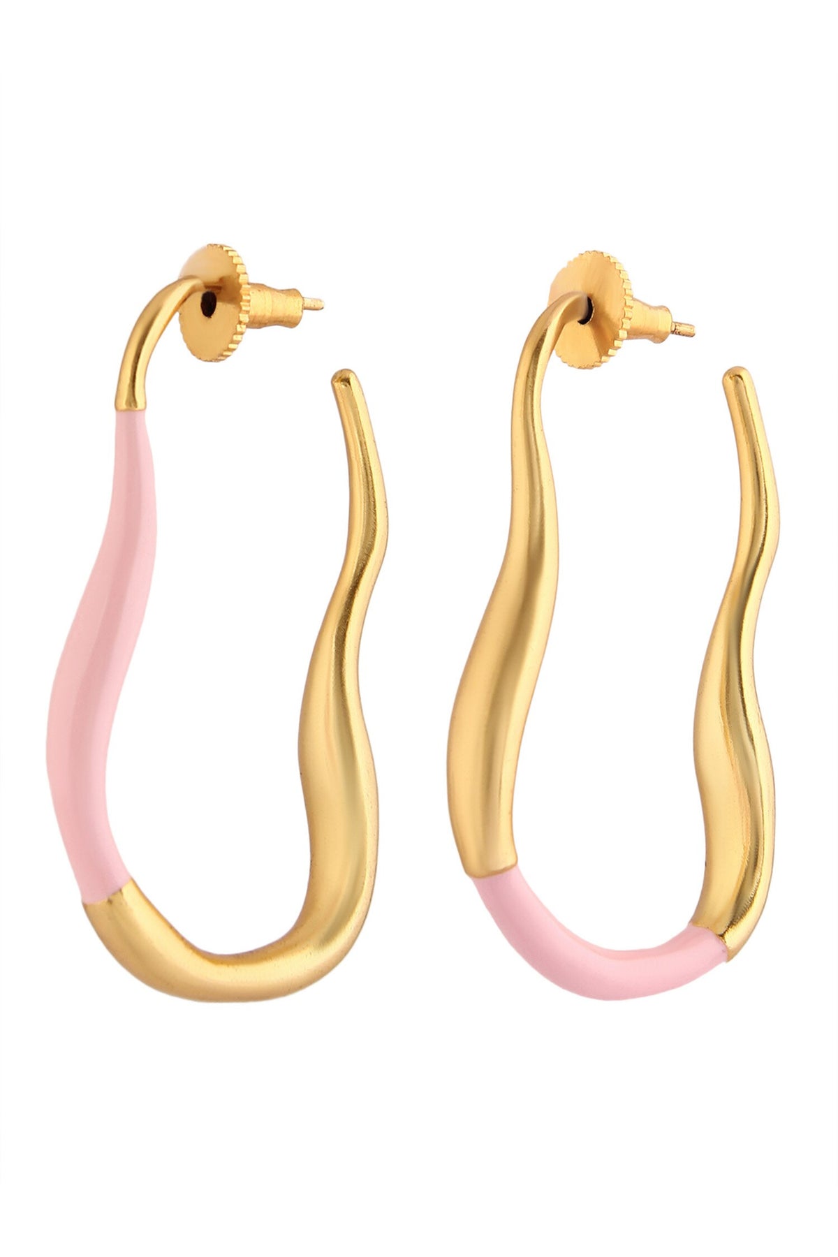 Mia Enamelled Hoops 