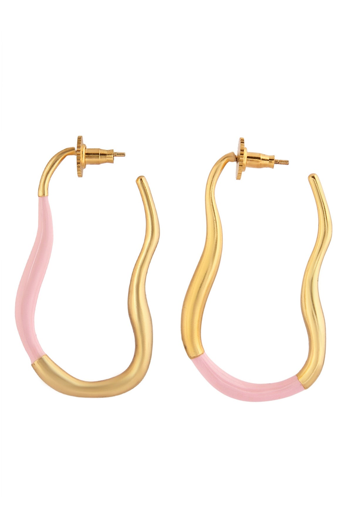 Mia Enamelled Hoops 
