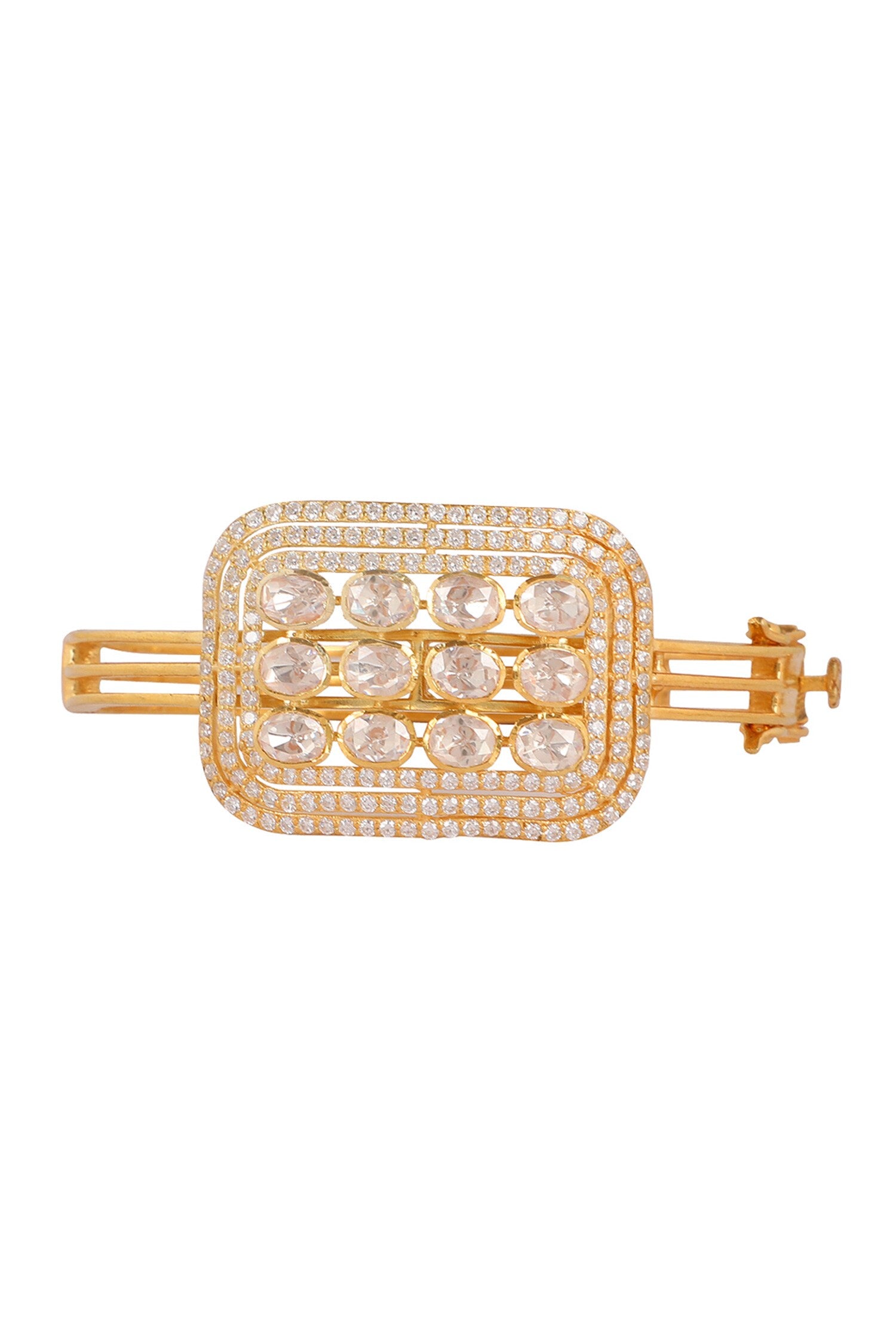 Moissanite Polki Embellished Bracelet 