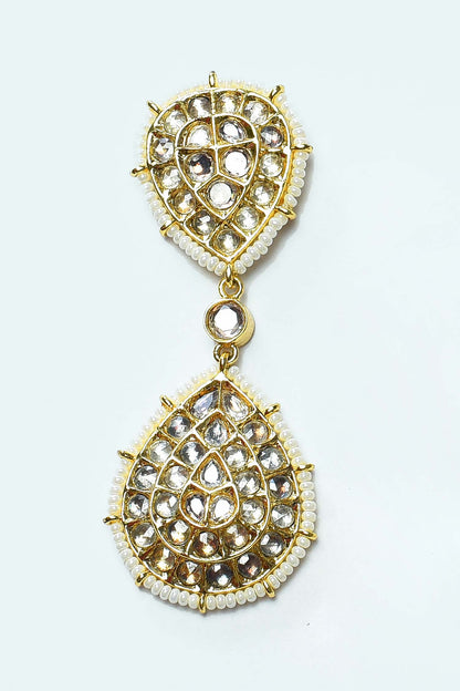 Drop Pattern Embellished Earrings 