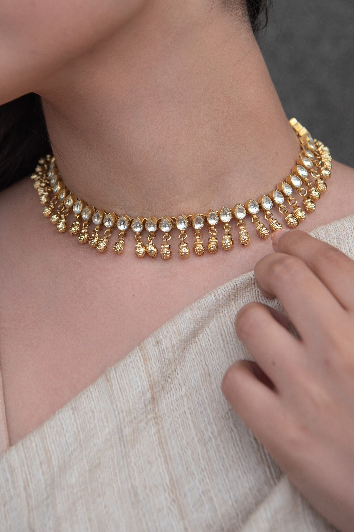 Kundan & Gungroo Necklace 