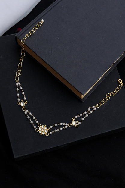 Delicate Kundan & Pearl Choker 