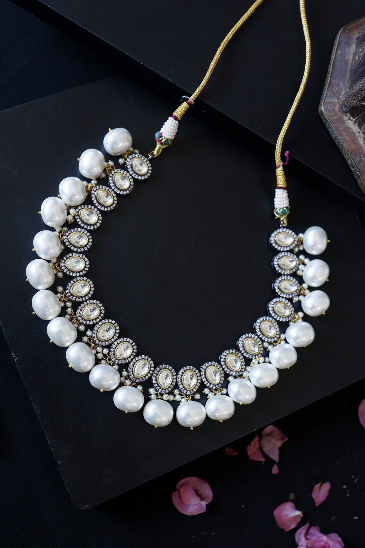 Polki & Pearl Necklace 