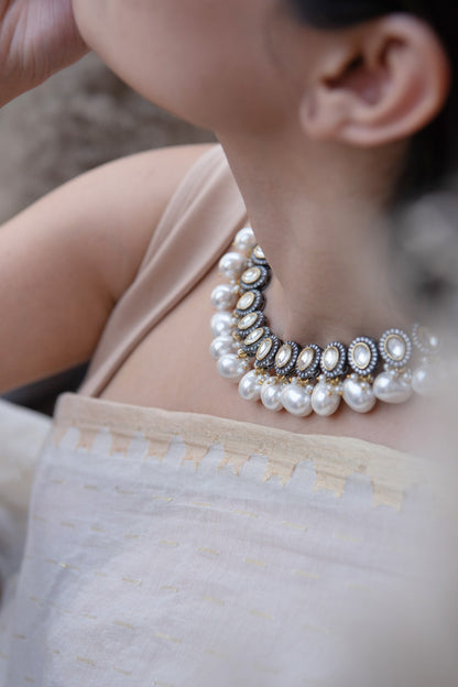 Polki & Pearl Necklace 