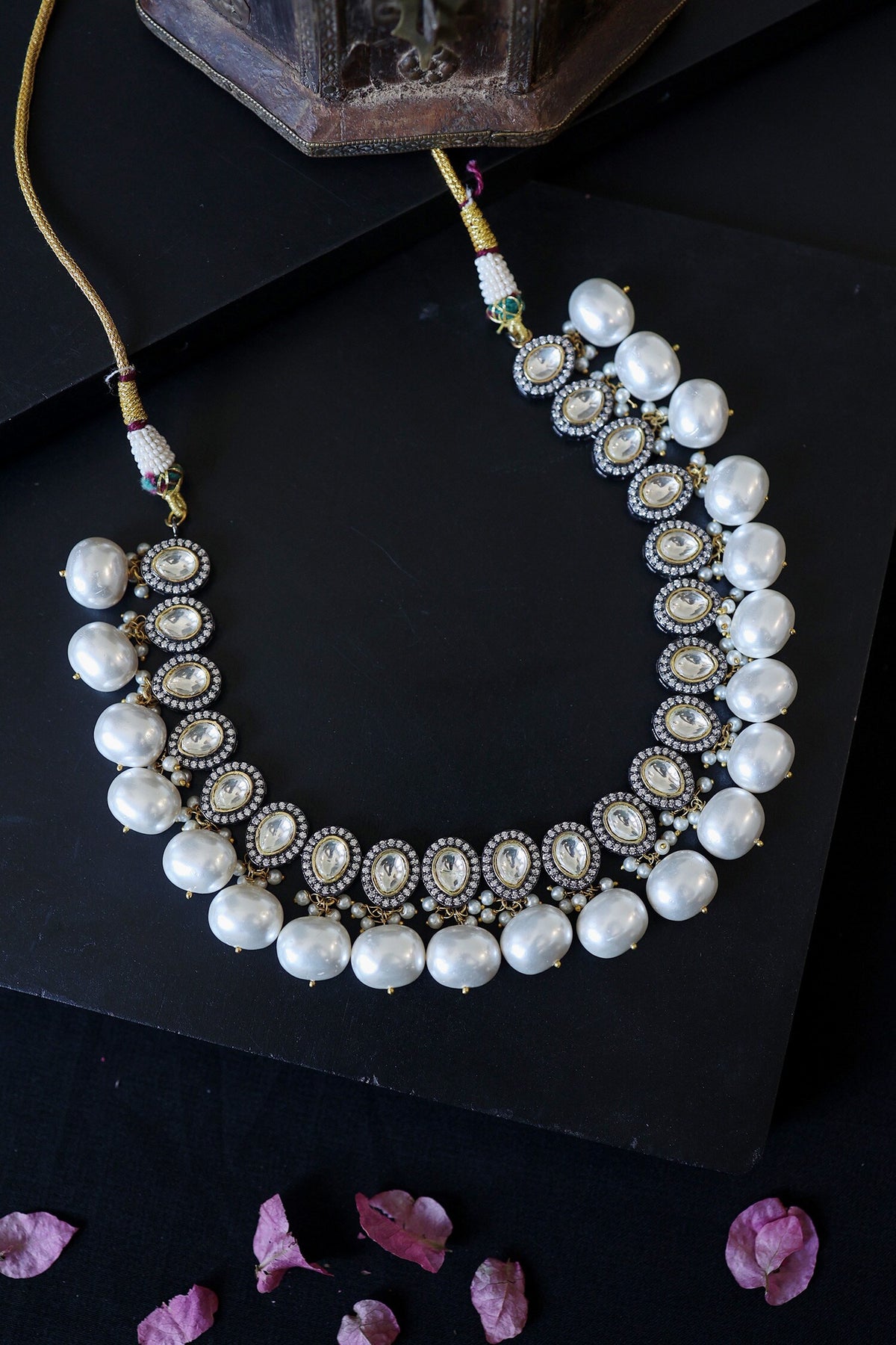 Polki & Pearl Necklace 