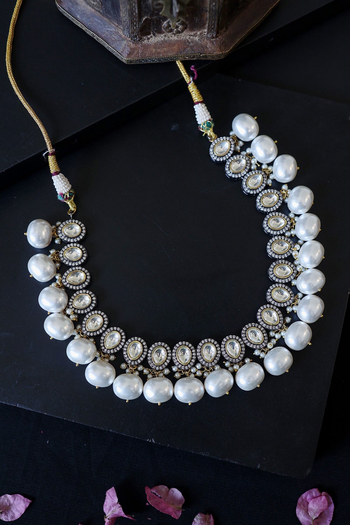 Polki & Pearl Necklace 