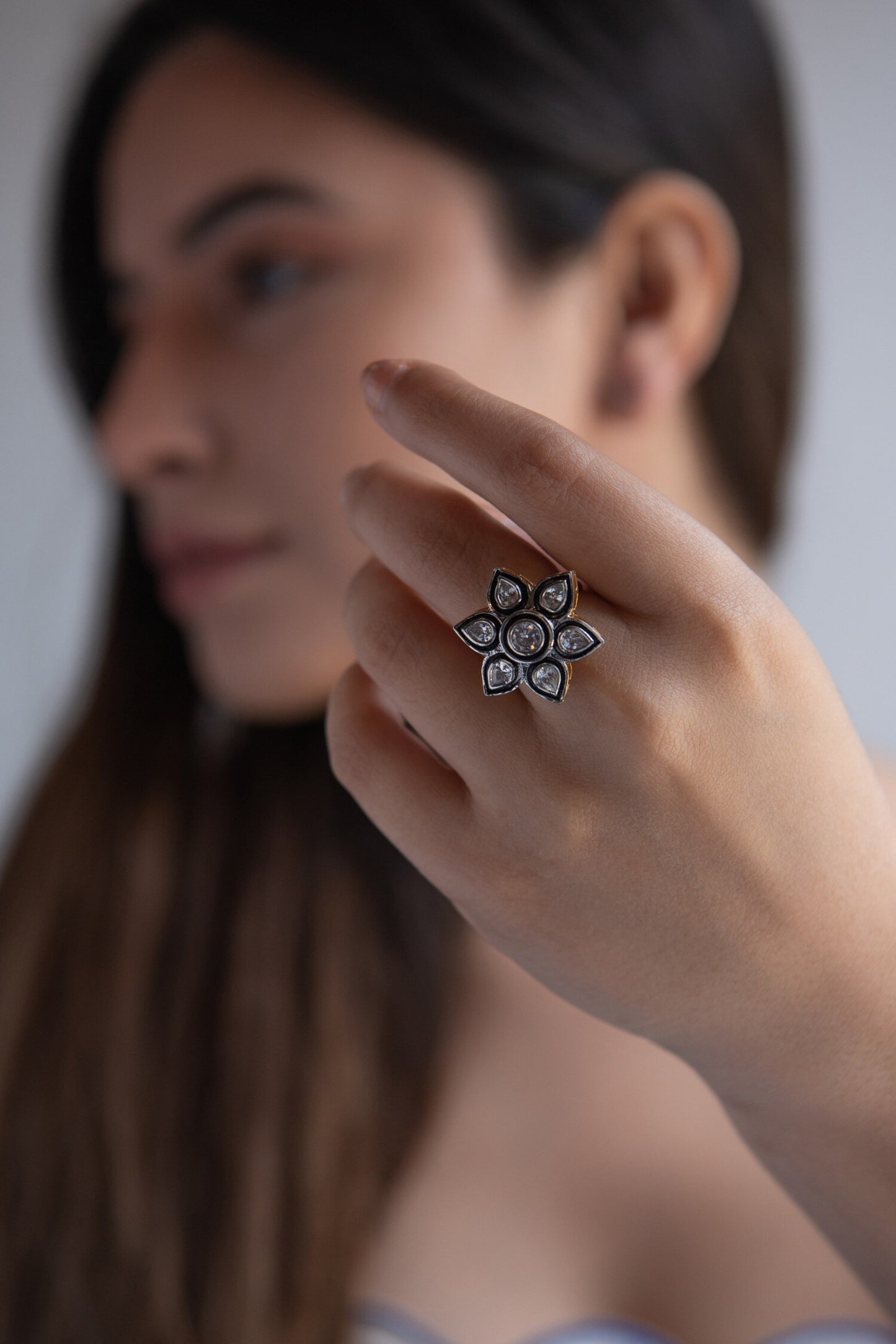 Faux Diamond Ring 