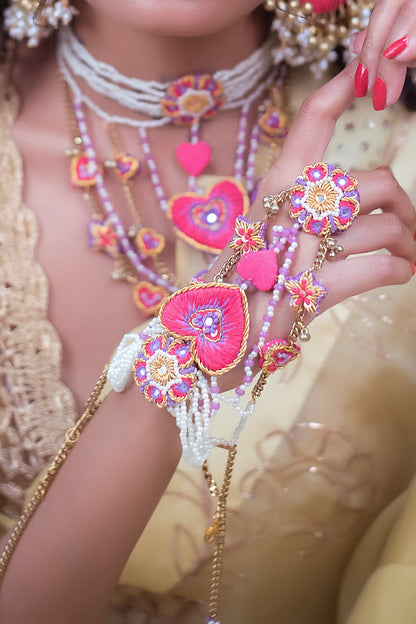 Bead Layered Necklace Set 