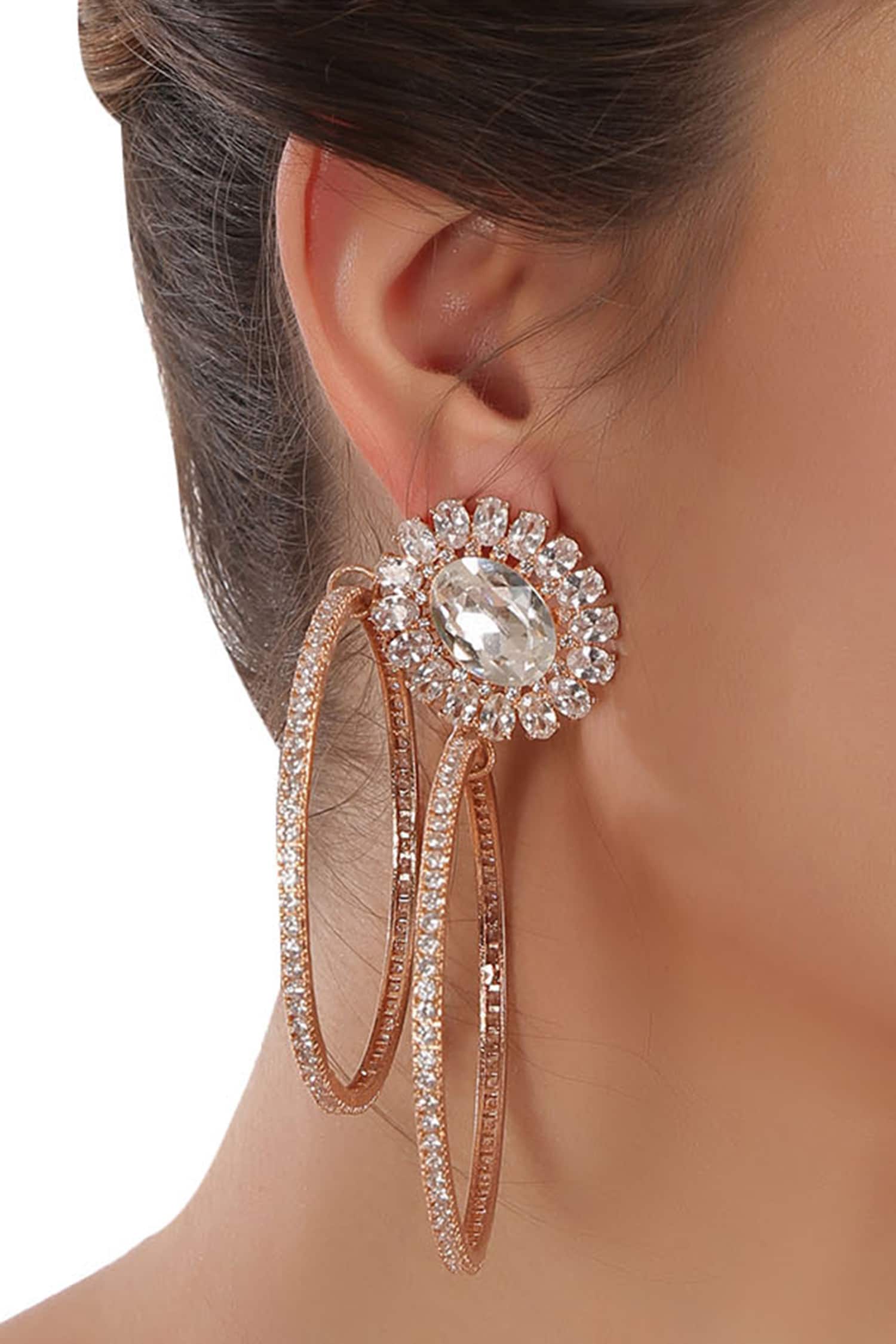 Crystal Hoops 
