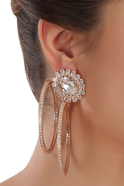 Crystal Hoops 