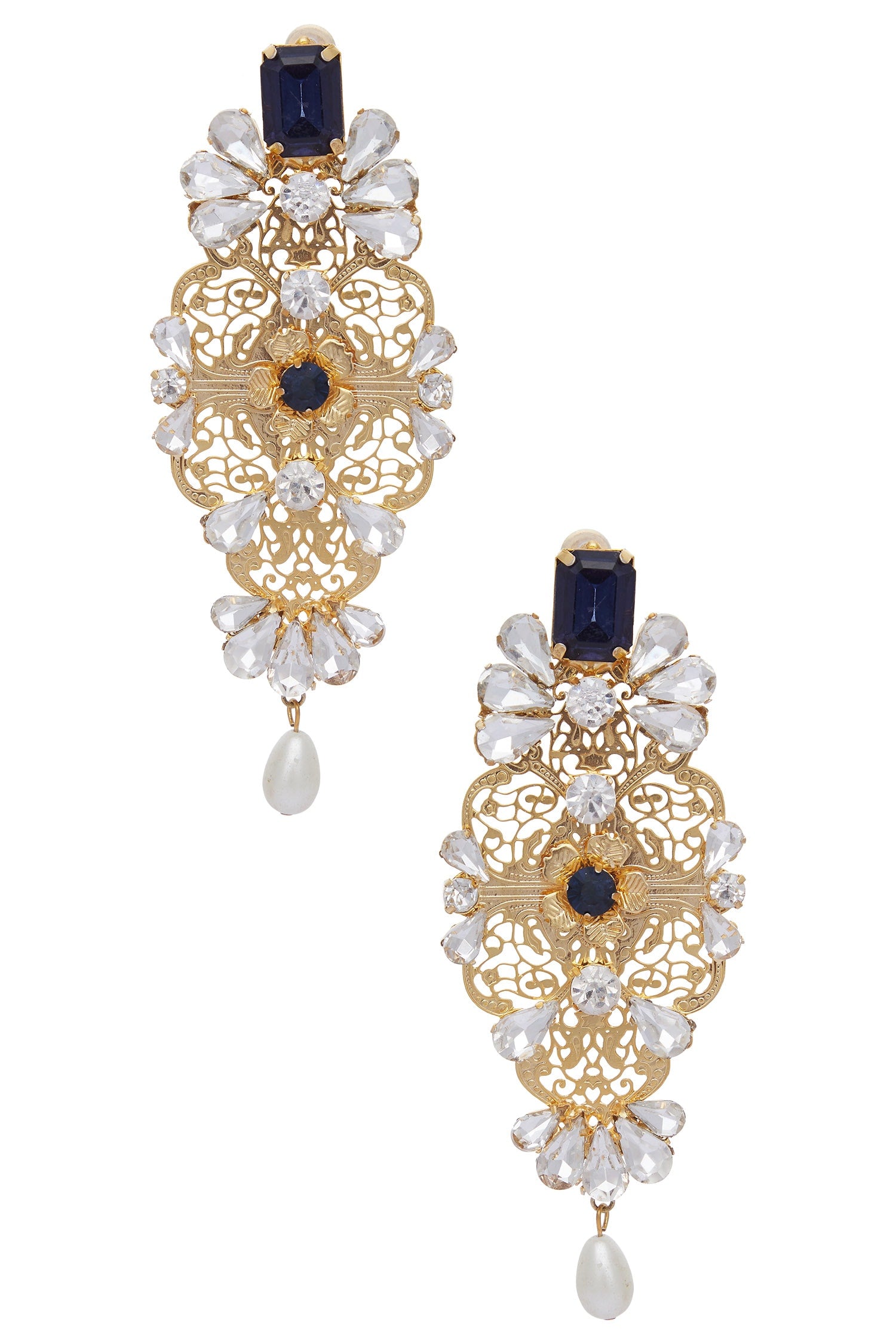 Structured stone earrings 