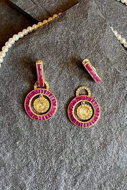 Detachable Baguette Earring 