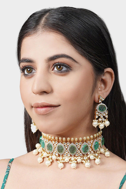 Kundan Embellished Choker Set 
