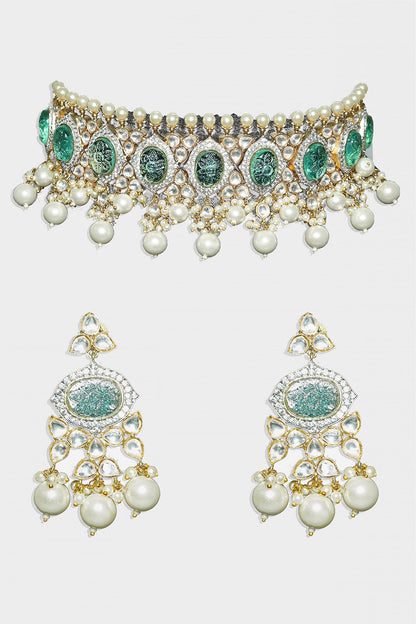 Kundan Embellished Choker Set 