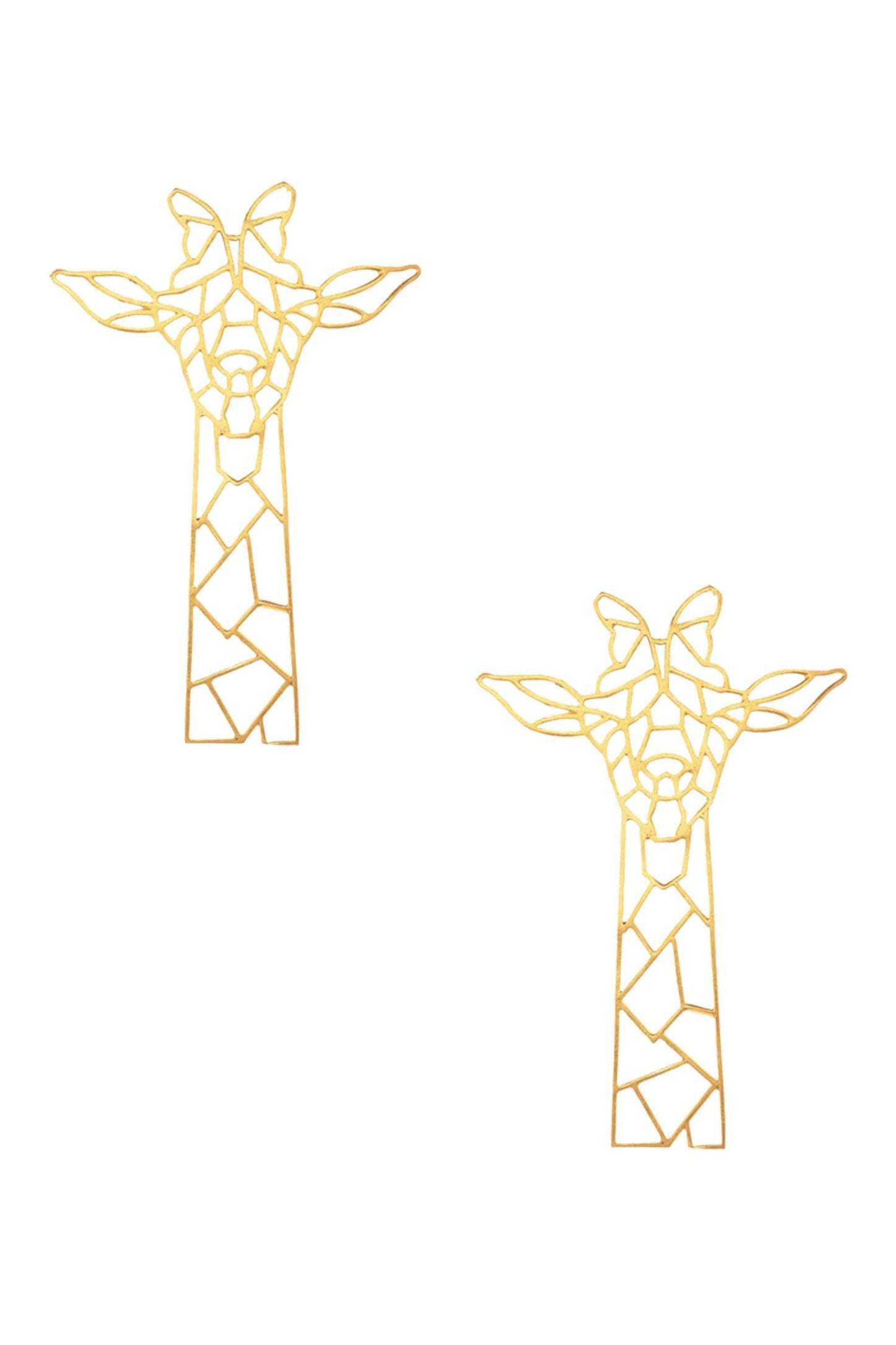 Giraffe Carved Earrings 