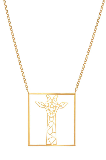 Giraffe Pendant Necklace 