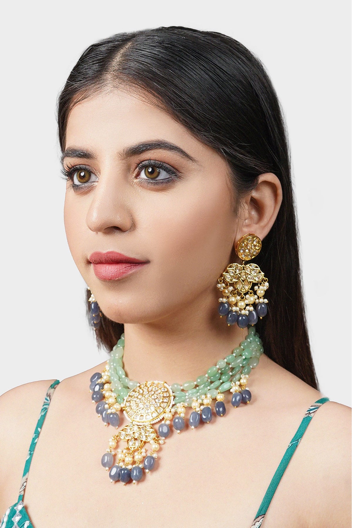 Bead Drop Choker Set 