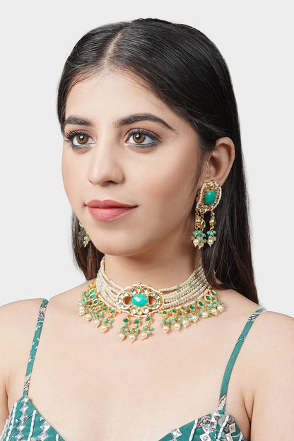 Kundan Embellished Choker Set 