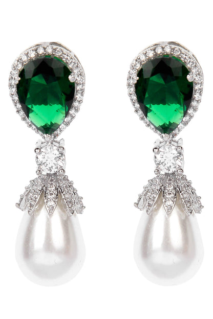 Stone Embellished Earrings 