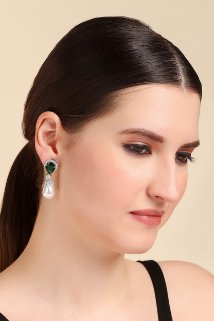 Stone Embellished Earrings 