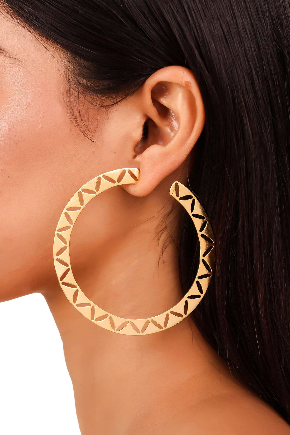 Handcrafted Cutwork Hoops 
