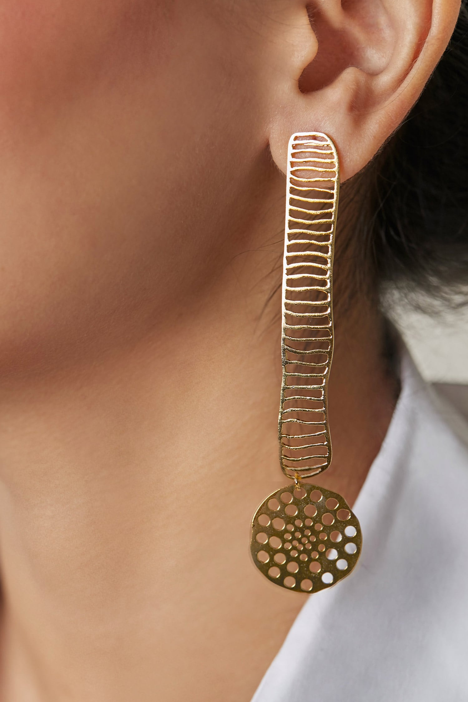 Geometric Cutwork Danglers 
