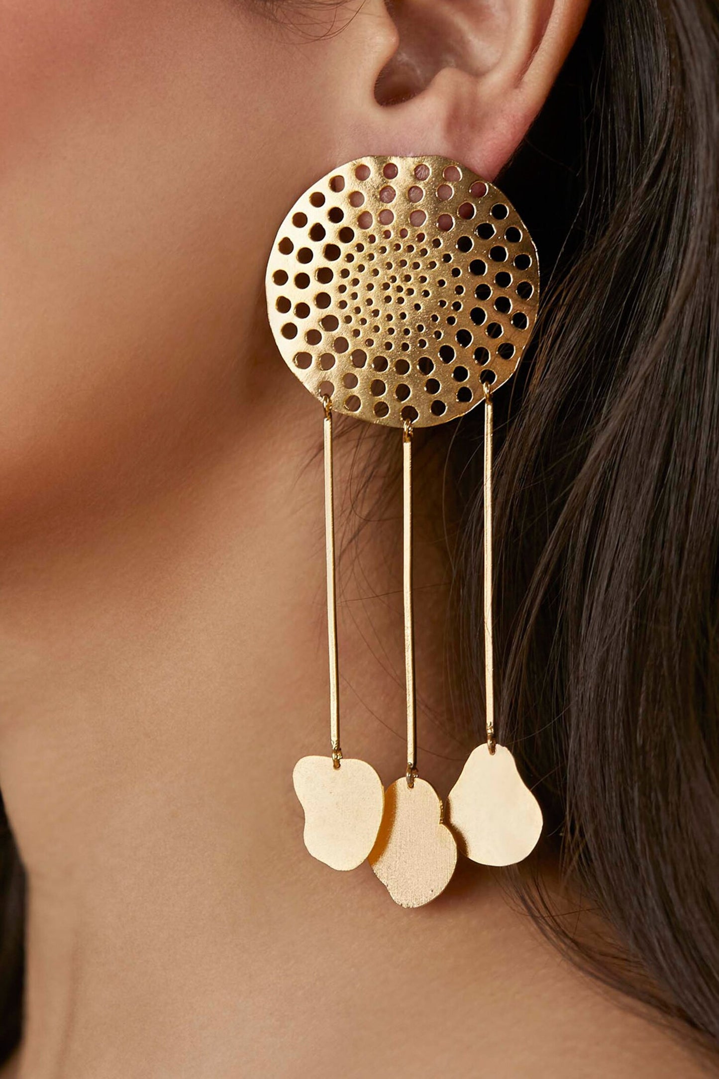 Handcrafted Cutwork Danglers 
