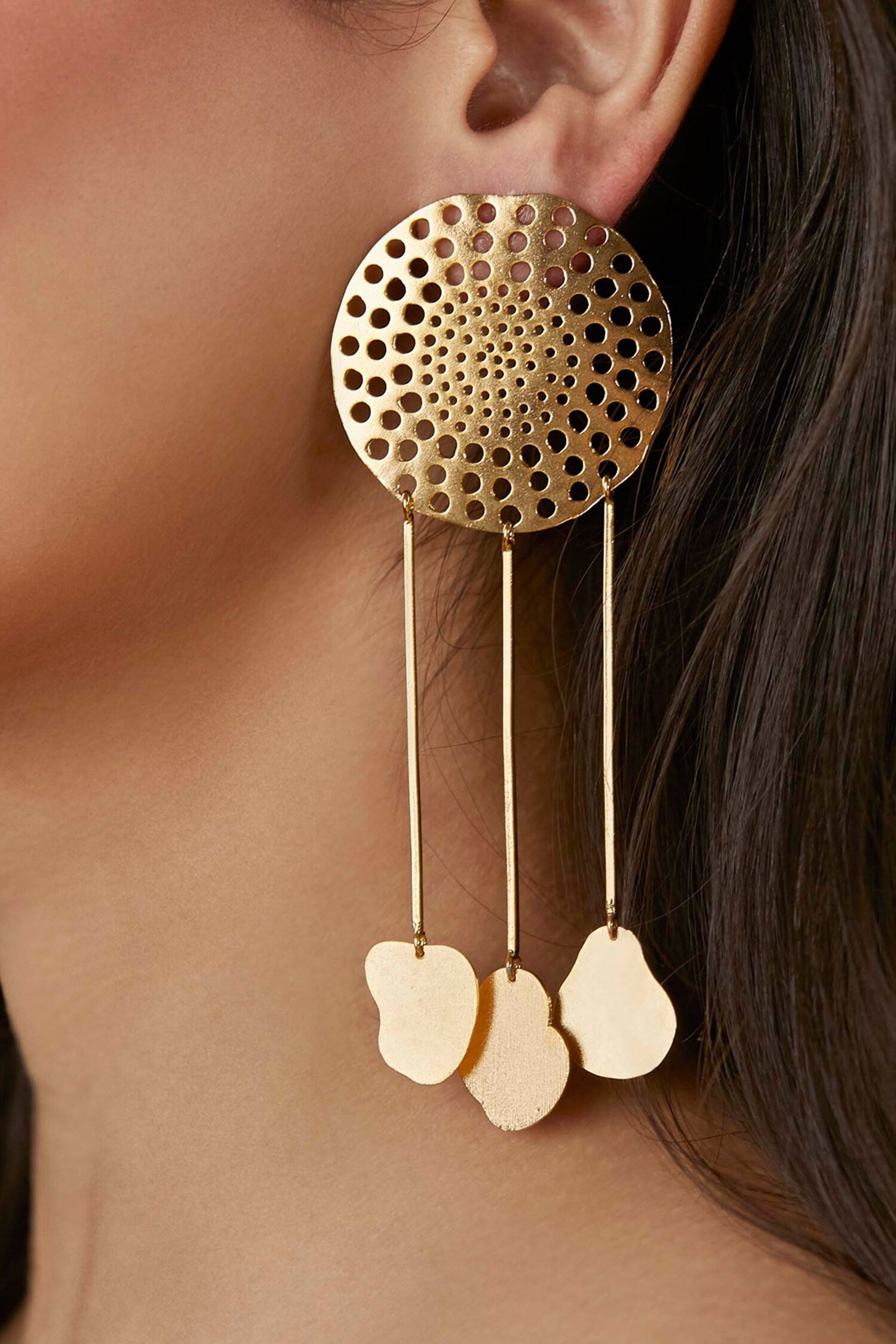 Handcrafted Cutwork Danglers 