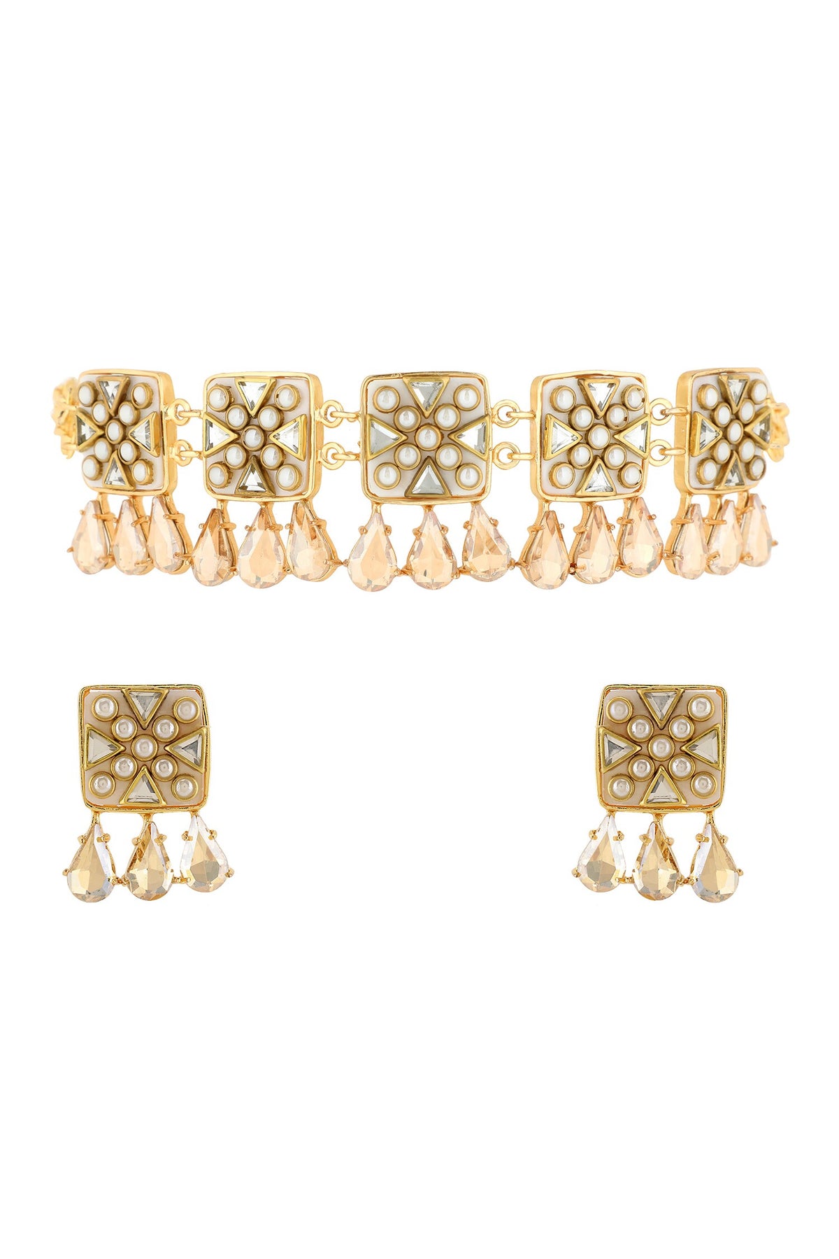 Viana Mini Embellished Choker Set 