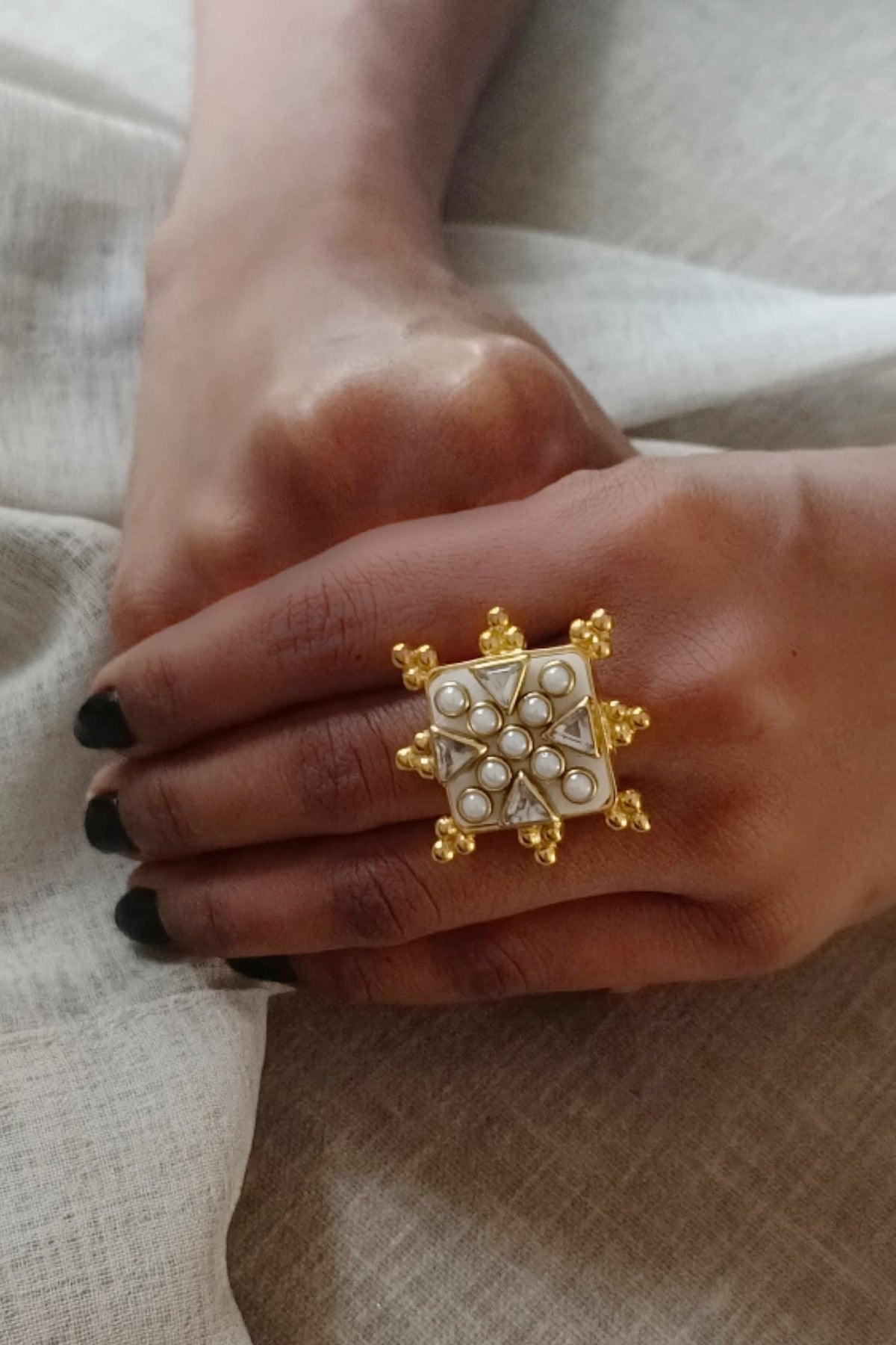 Viana Mini Embellished Ring 