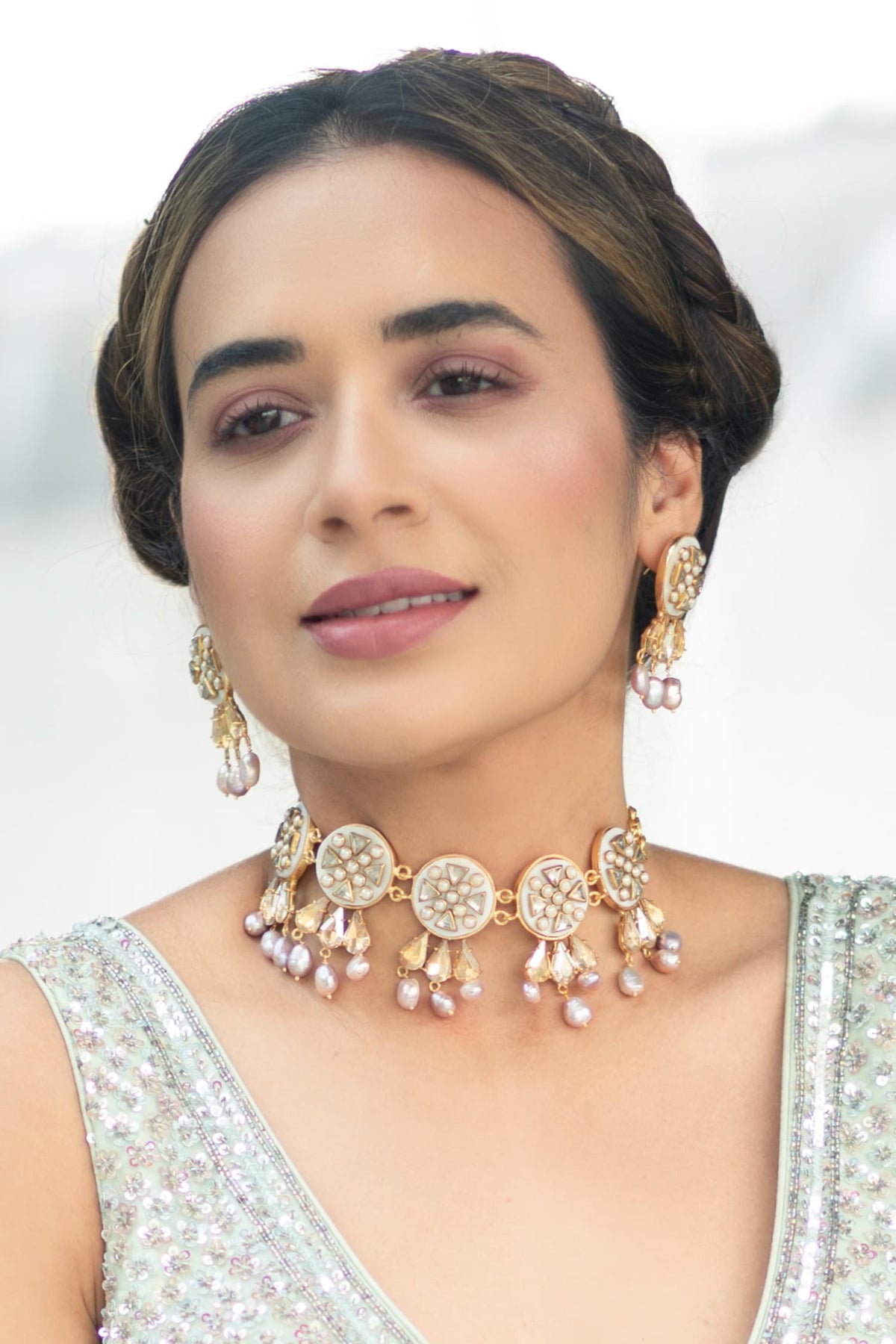 Ruheen Pearl Choker Set 