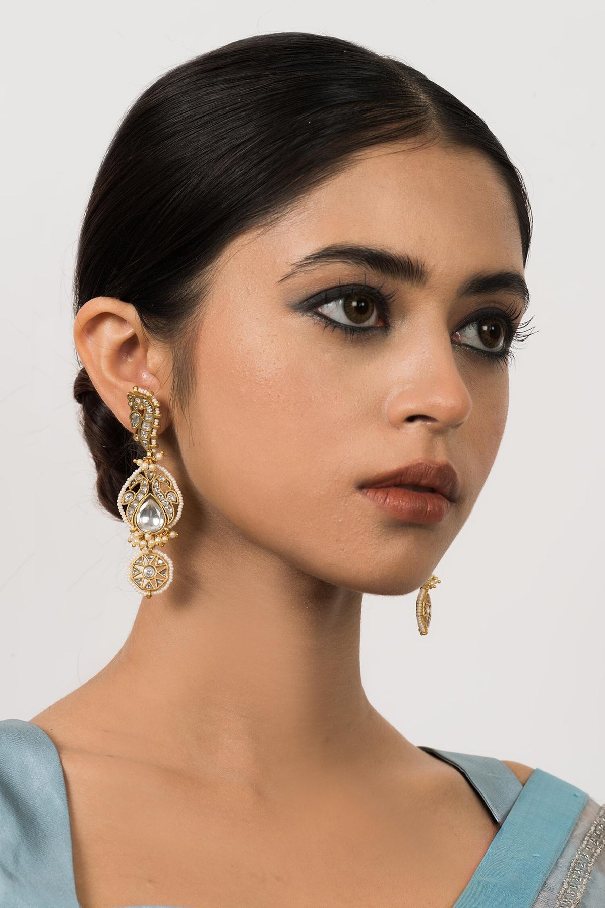 Jadau Kundan Dangler Earrings 