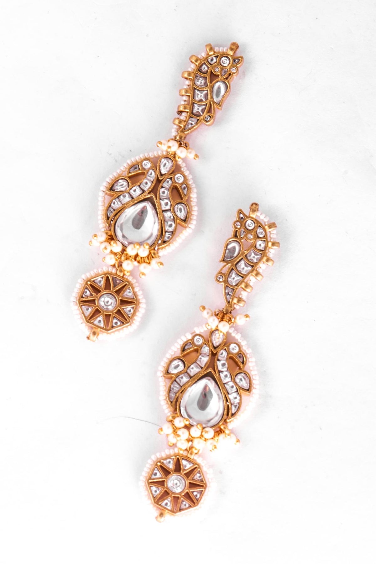 Jadau Kundan Dangler Earrings 