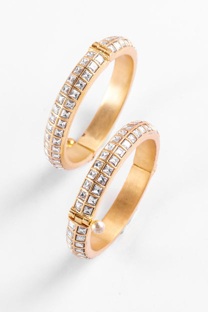 Jadau Kundan Bangles - Set of 2 