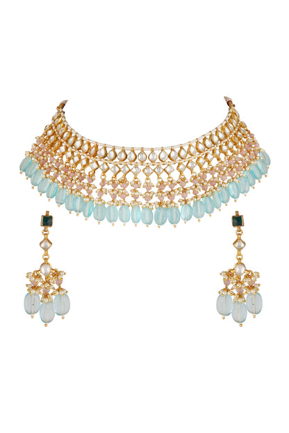 Kundan Embellished Choker Set 