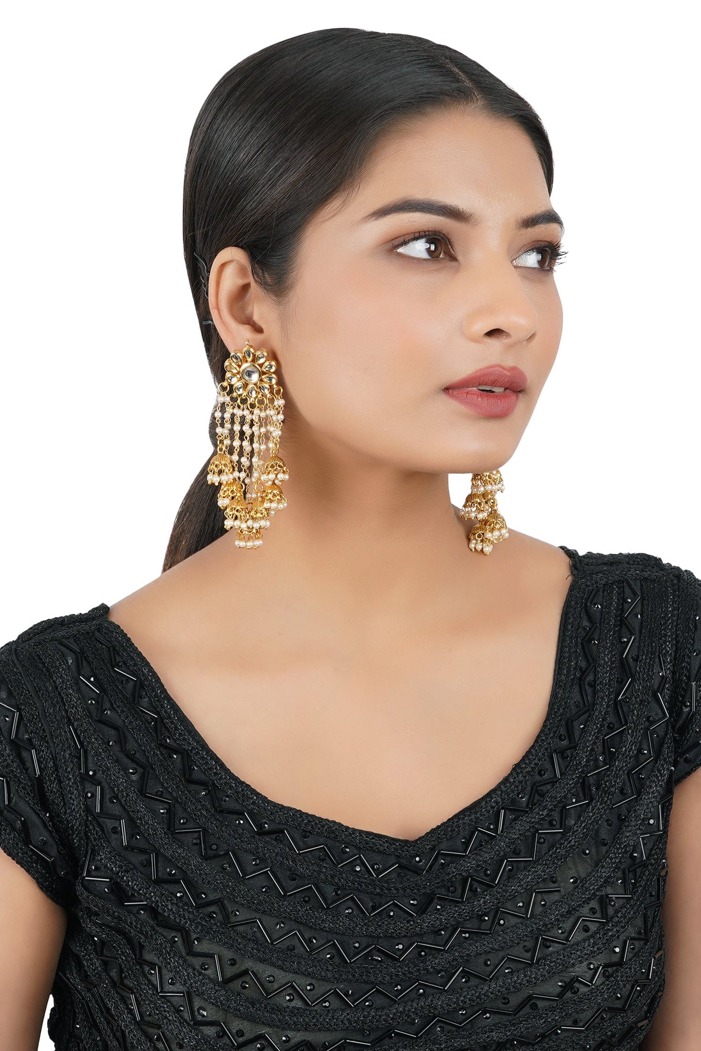 Bead Drop Dangler Earrings 