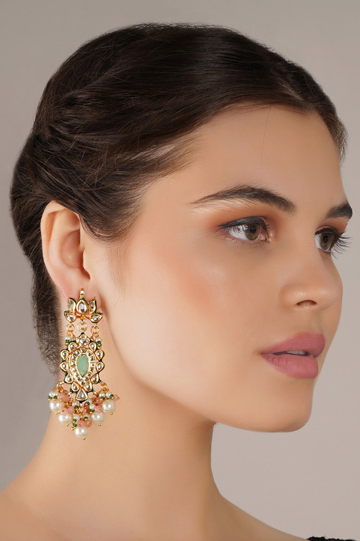 Kundan Embellished Dangler Earrings 