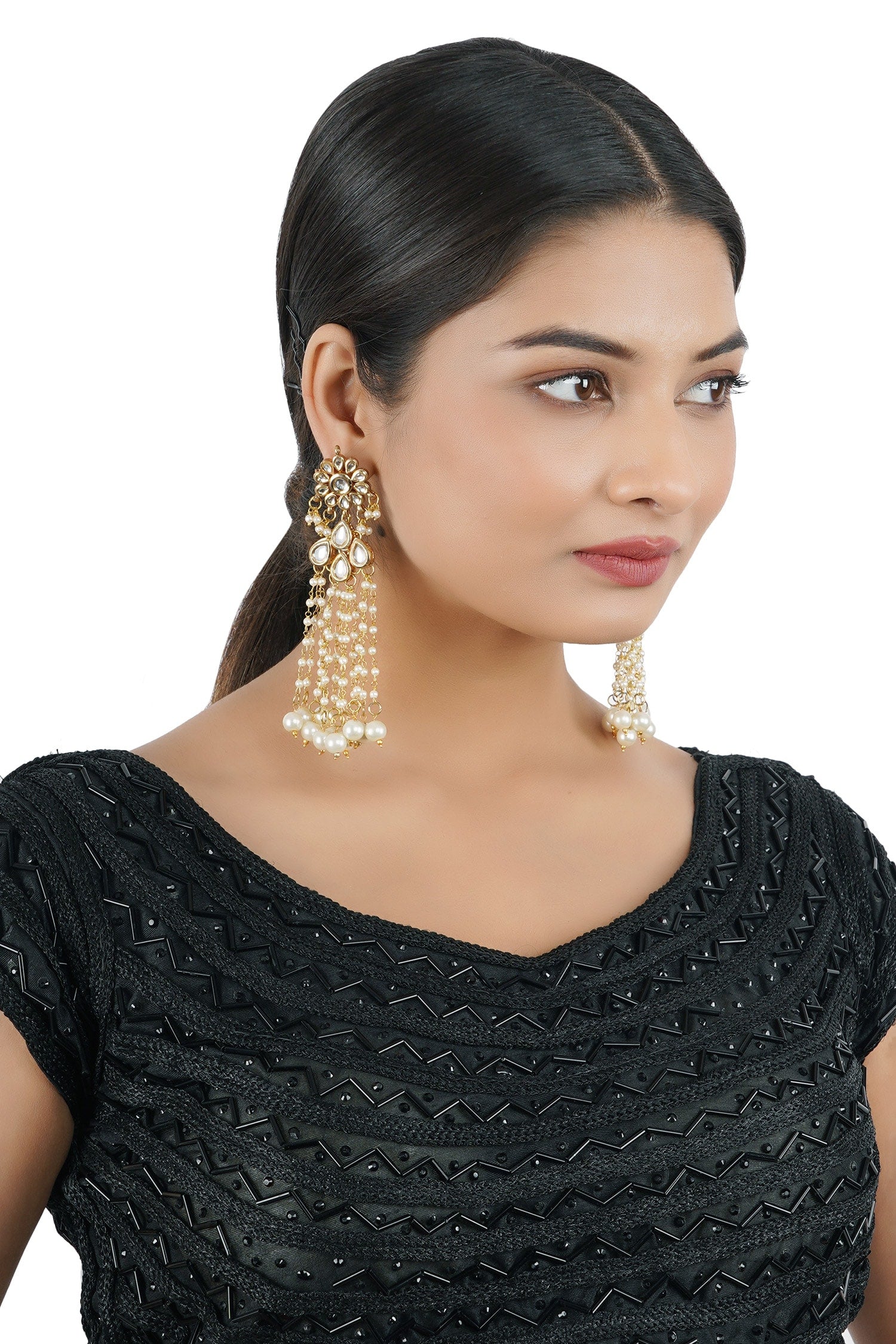 Bead Drop Dangler Earrings 