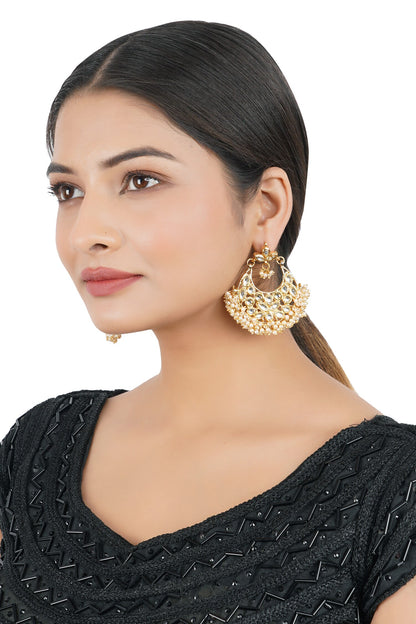 Bead Drop Chandbali Earrings 