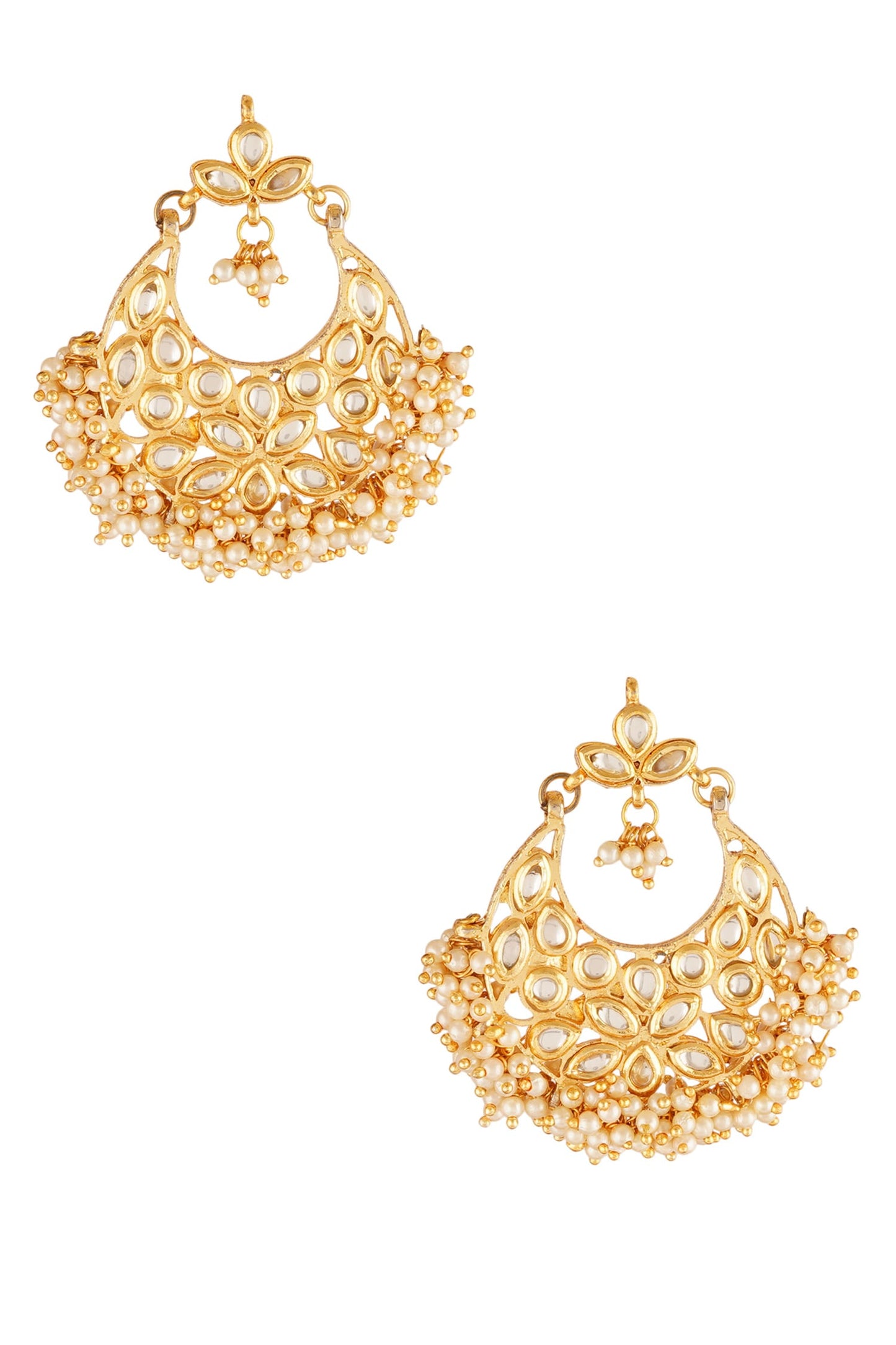 Bead Drop Chandbali Earrings 