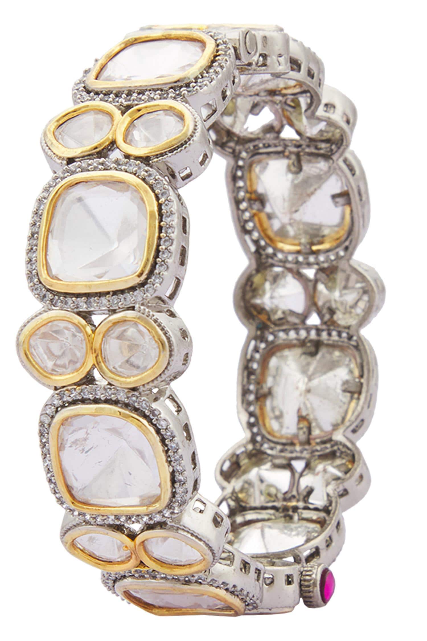 Polki Studded Kada - Single Pc 