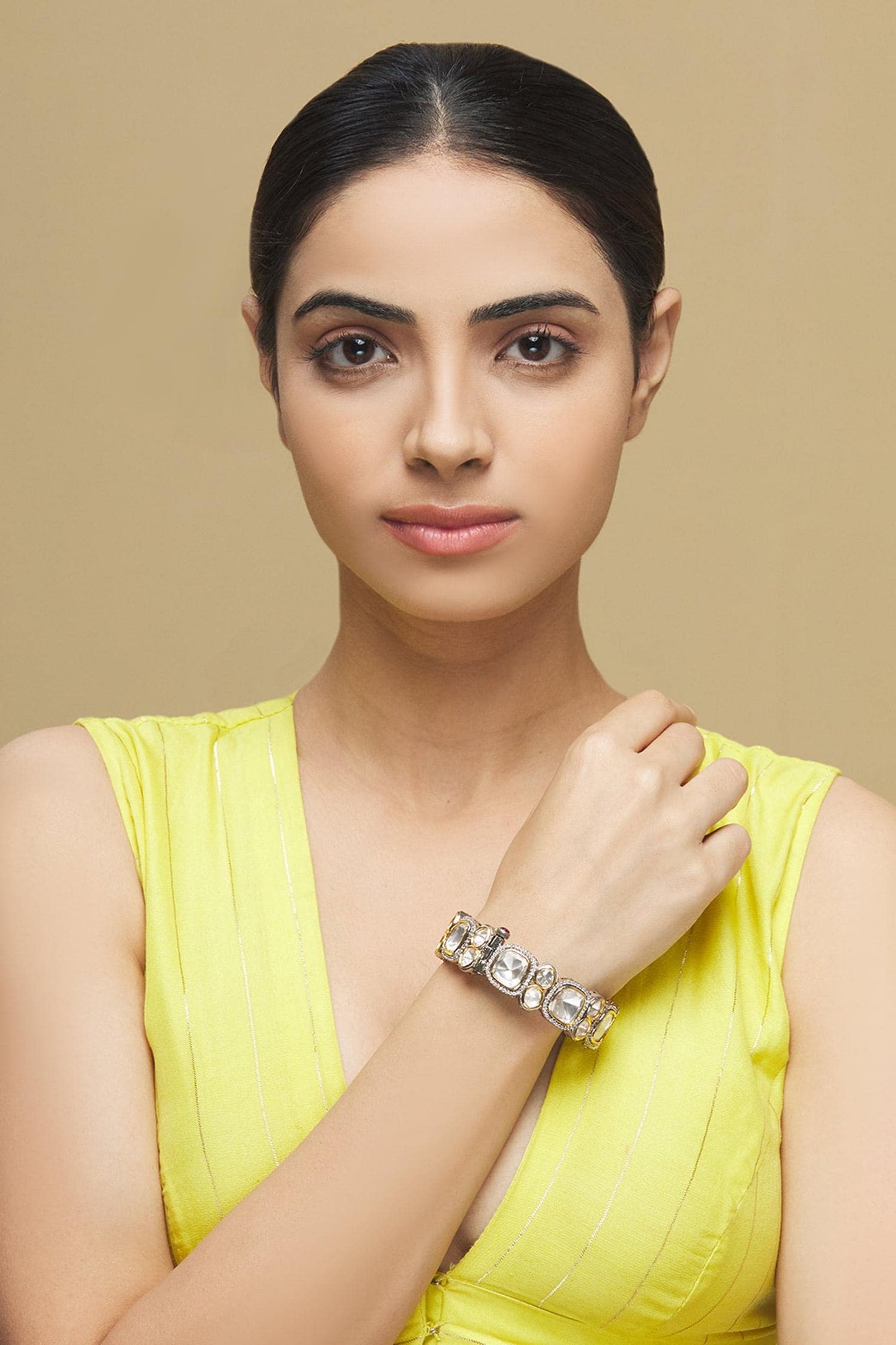 Polki Studded Kada - Single Pc 