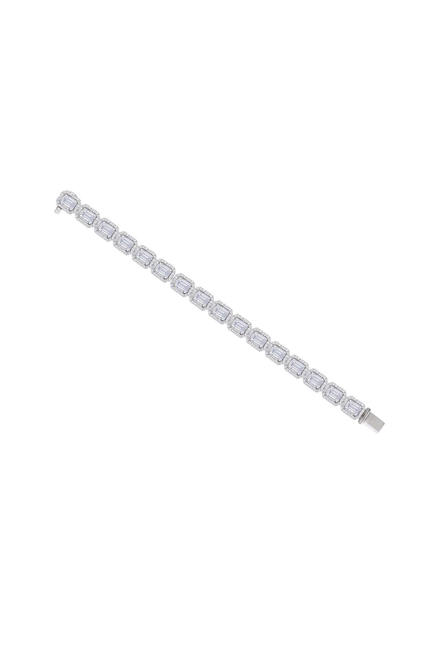 Octagon Swarovski Embellished Tennis Bracelet 