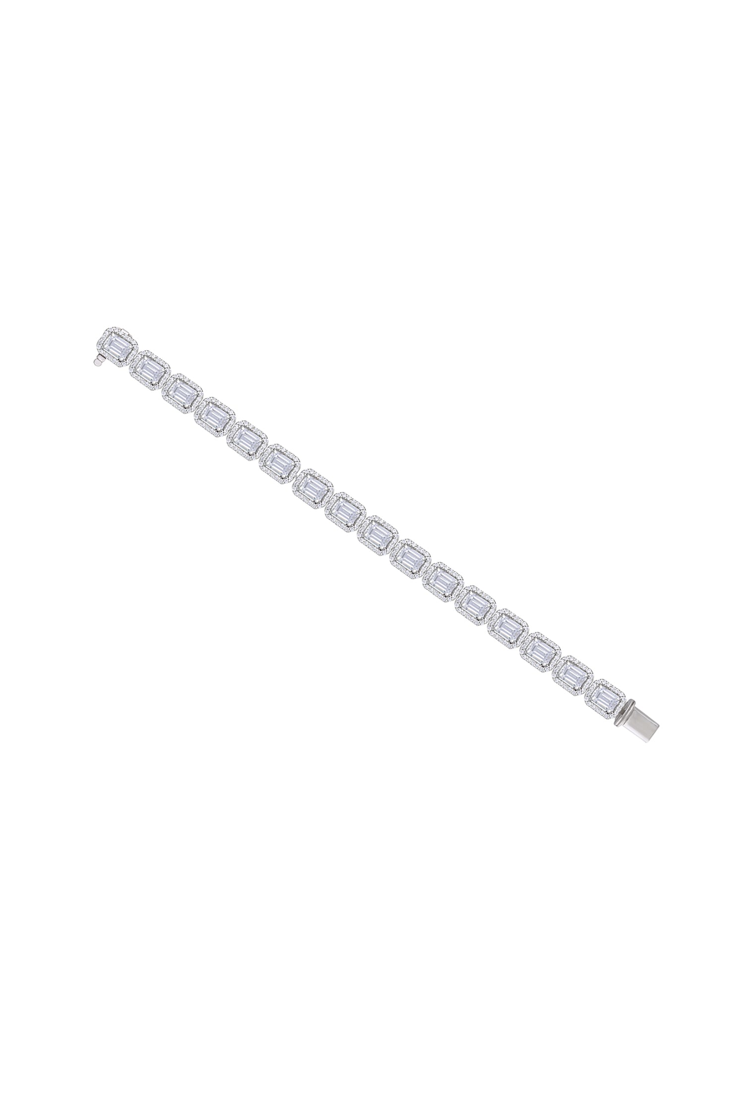 Octagon Swarovski Embellished Tennis Bracelet 