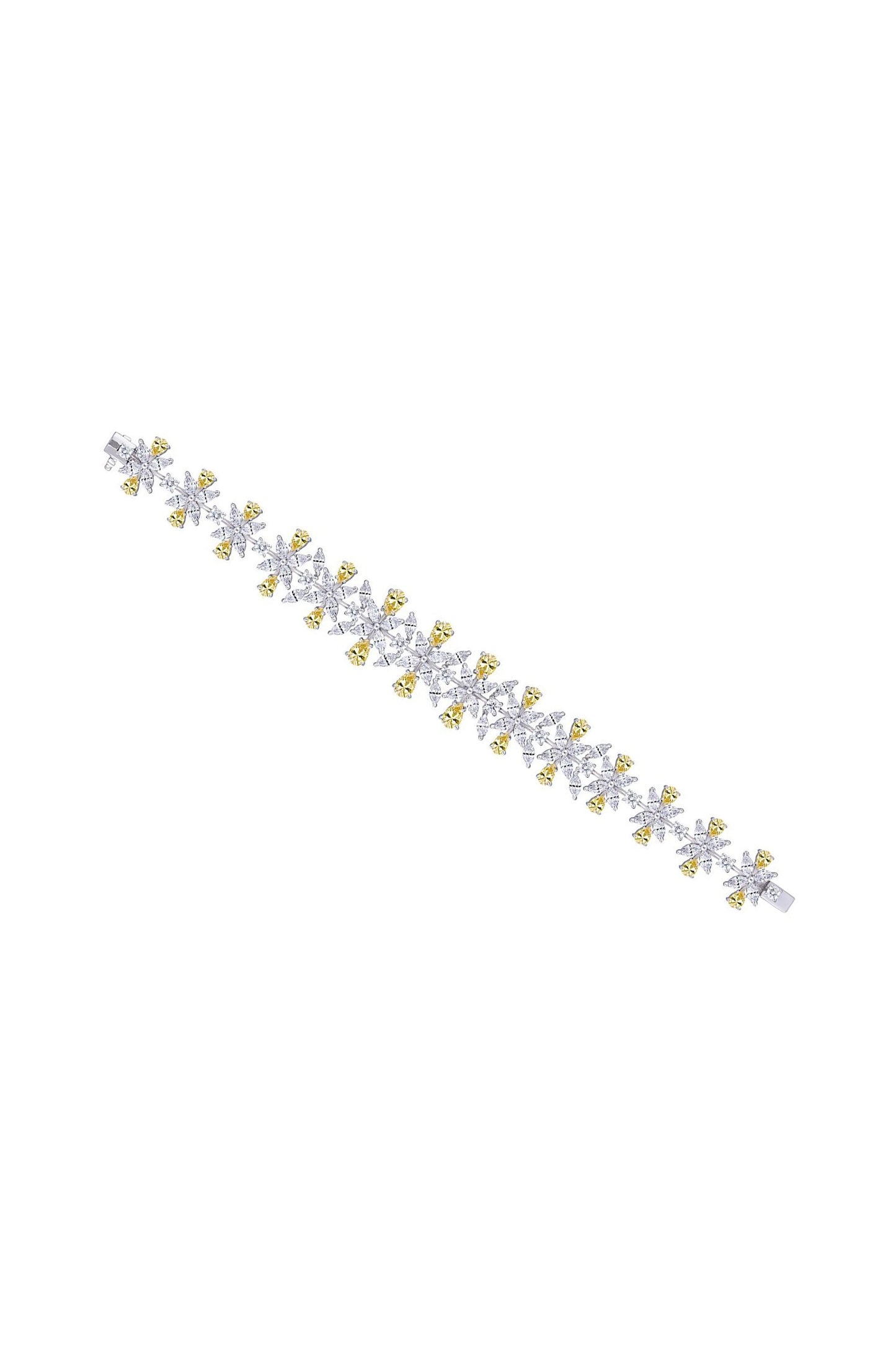Swarovski Floral Embellished Cuff Bracelet 
