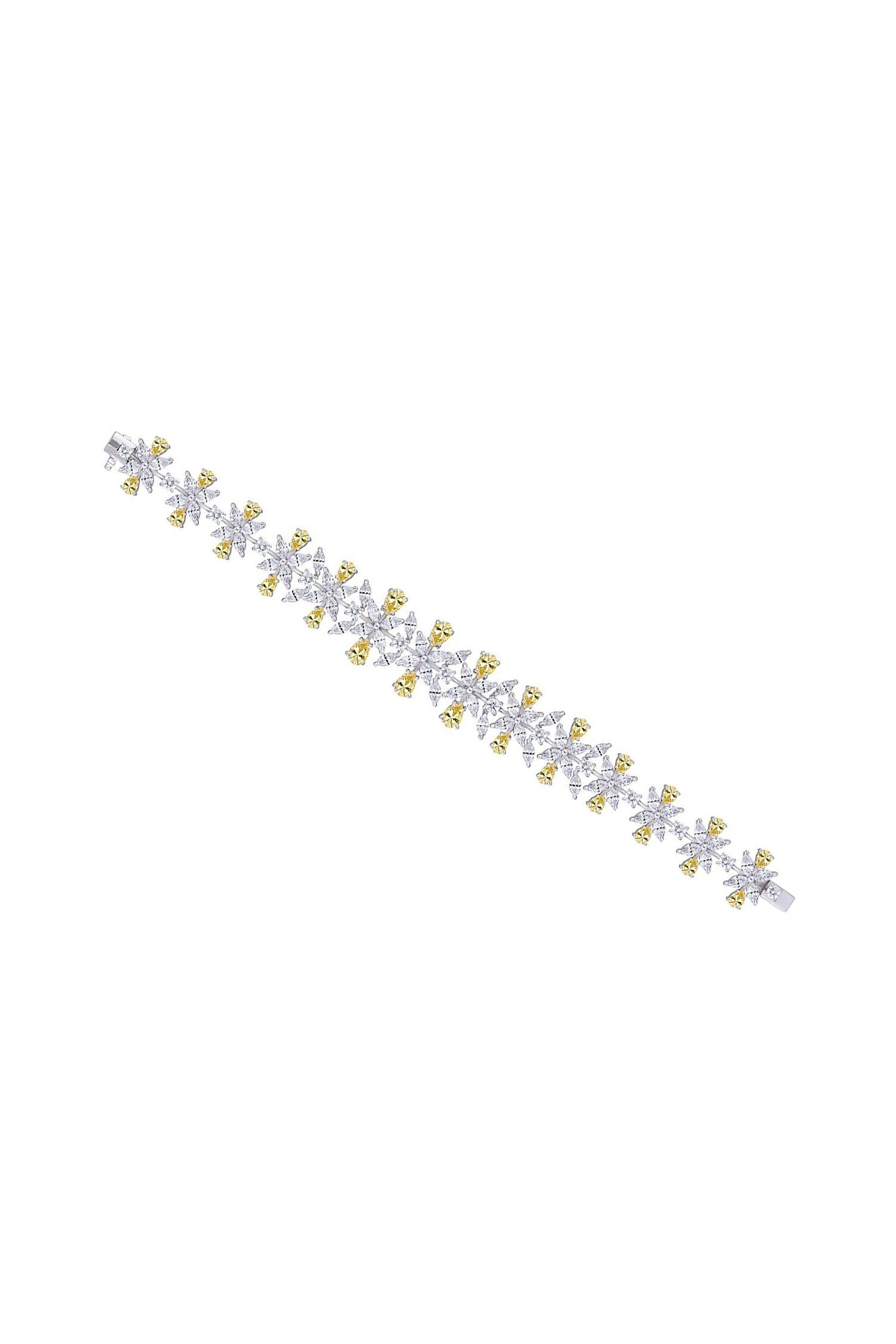 Swarovski Floral Embellished Cuff Bracelet 