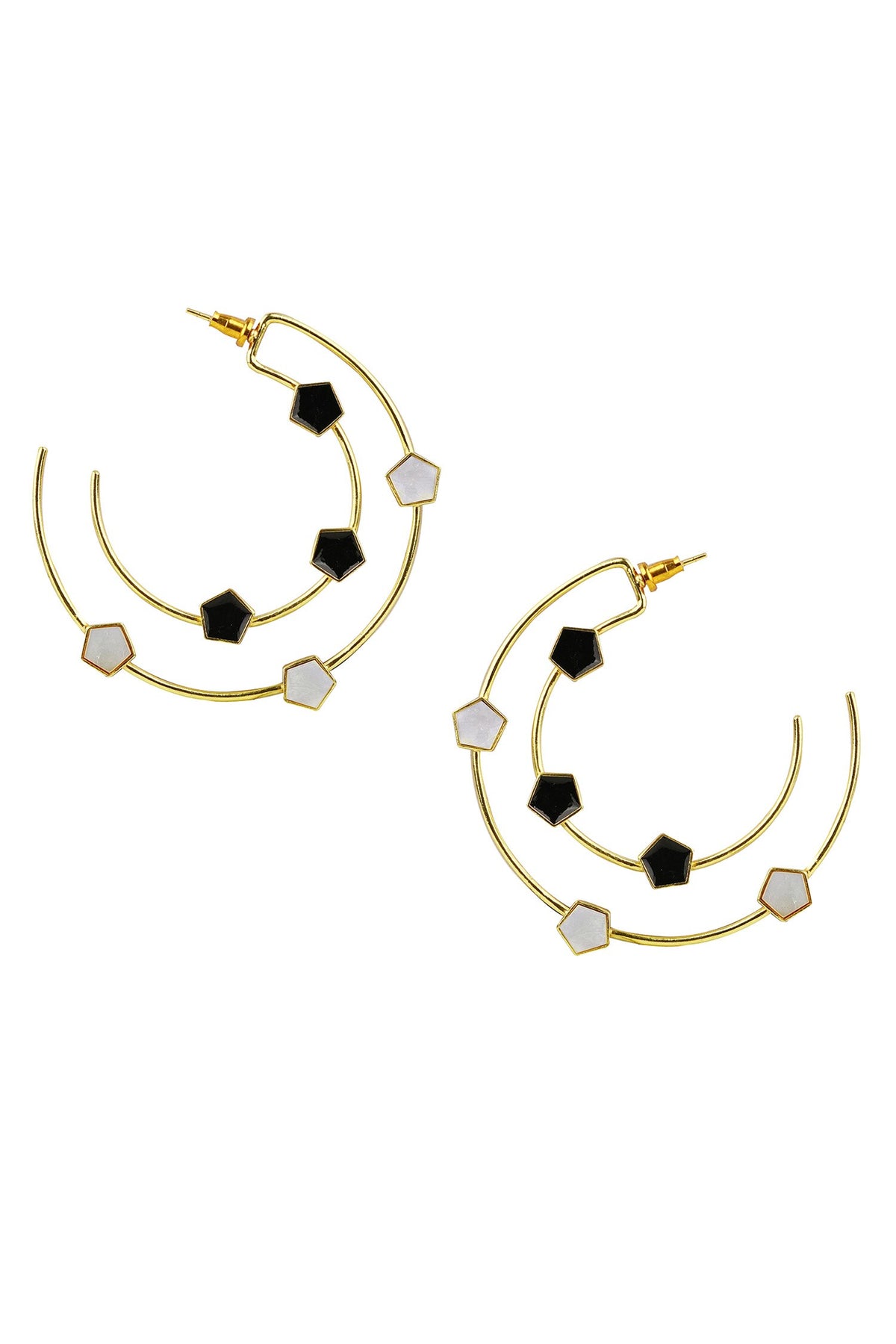 Magnolia Geometric Pattern Hoops 