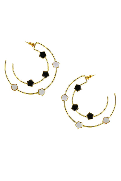 Magnolia Geometric Pattern Hoops 
