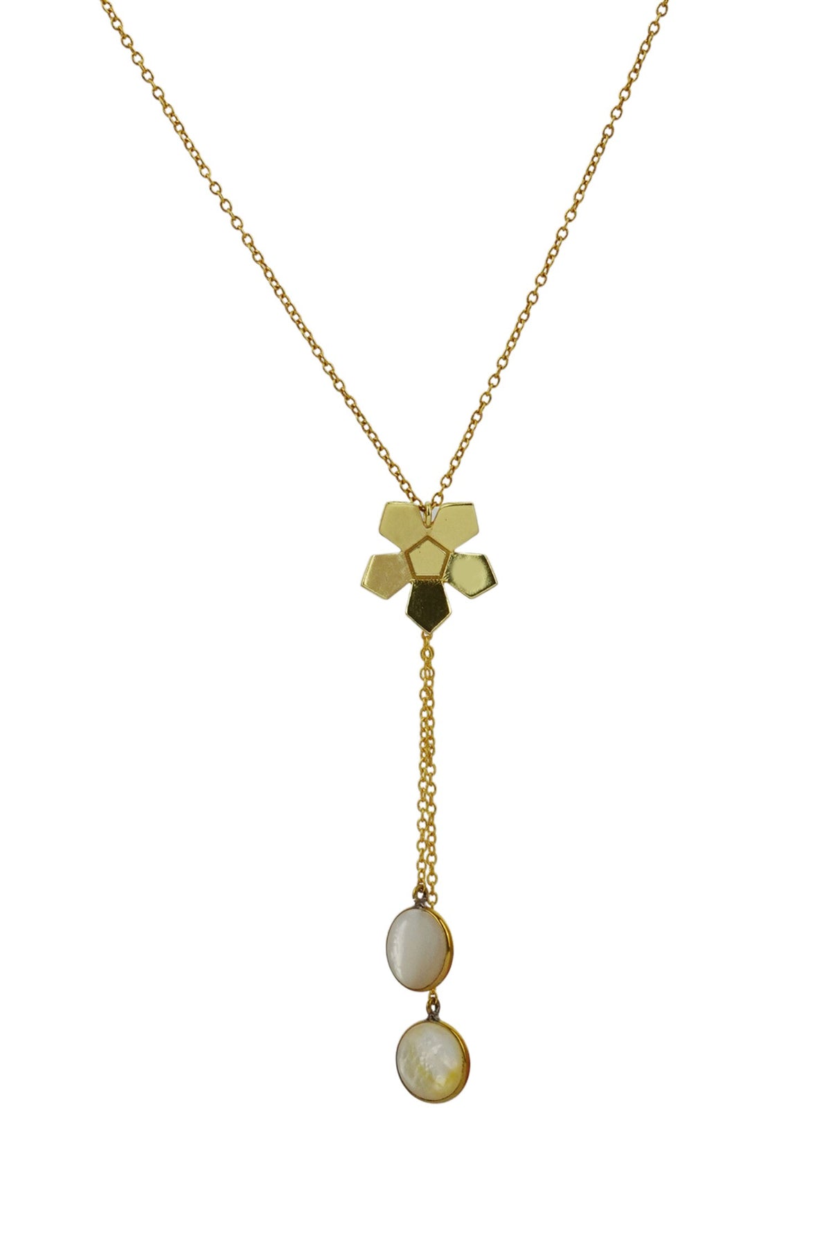 Plume Floral Pattern Necklace 